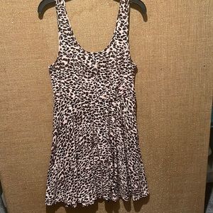 Cheetah print pink and brown dress
